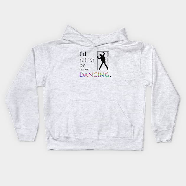 Trapped Dancer - Black Kids Hoodie by Dance Defined Studio